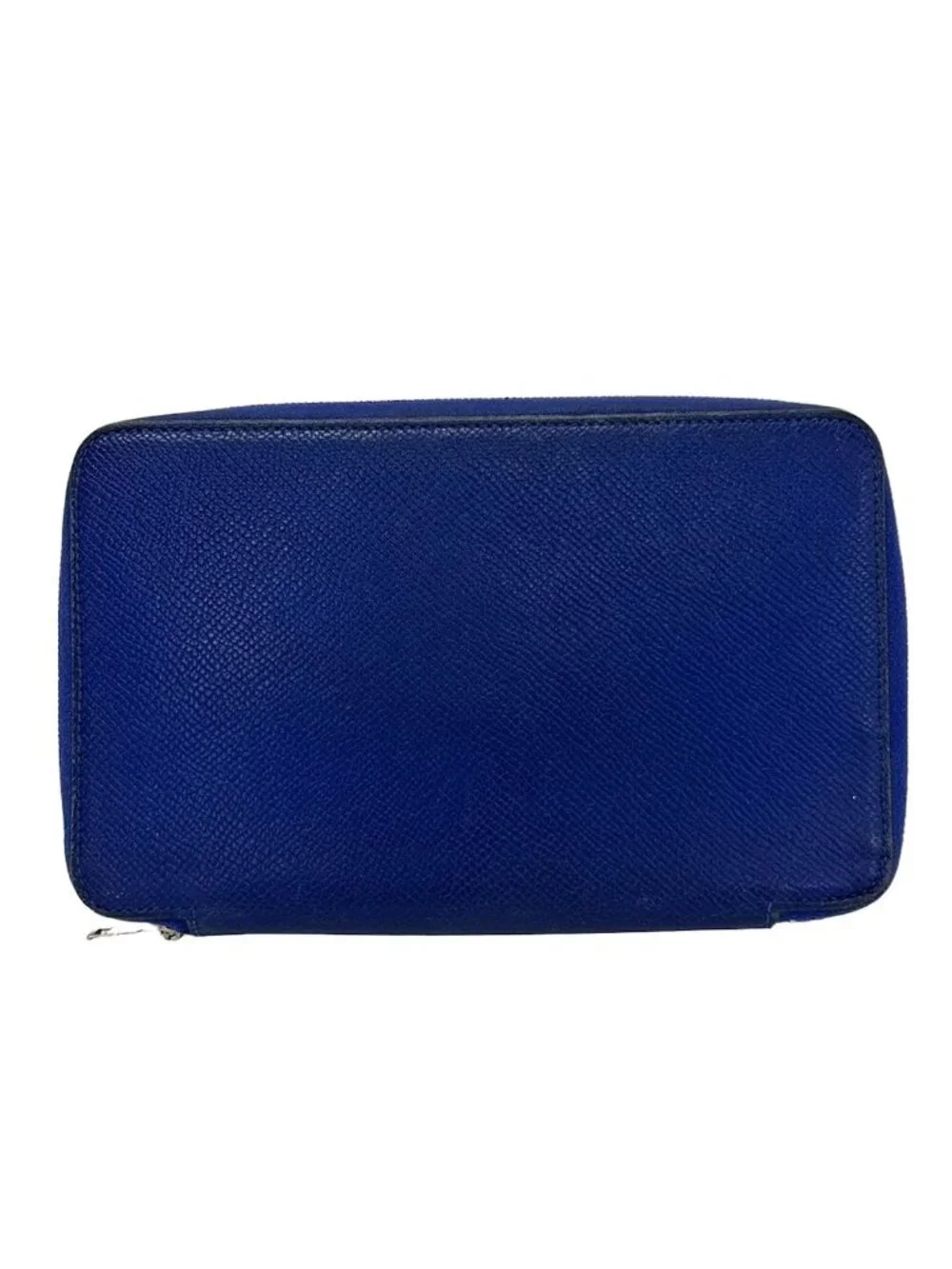 Hermes Notebook Agenda Zip Silk'in Blue Saphir Zip Around